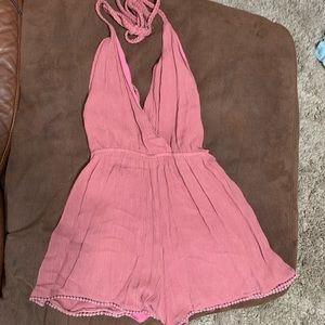 Pink Tie Tobi Romper